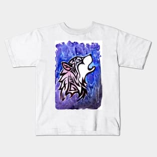 Tribal Wolf Kids T-Shirt